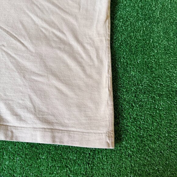 Zara Classic Fit Solid Beige Short Sleeve Crewneck Essential Tee T-Shirt Size S - Picture 3 of 13